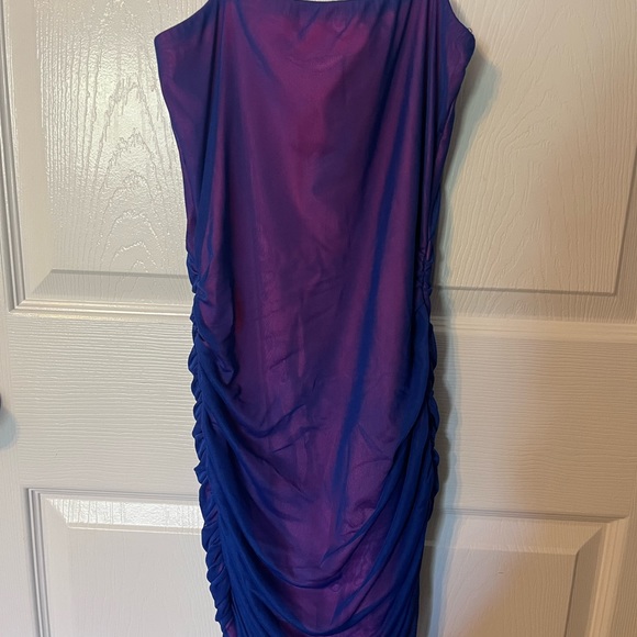 NEVER WORN- FASHINOVA blue/pink mesh dress. perfect condition- Medium - Picture 3 of 5
